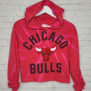 Chicago Bulls Crop Hoodie